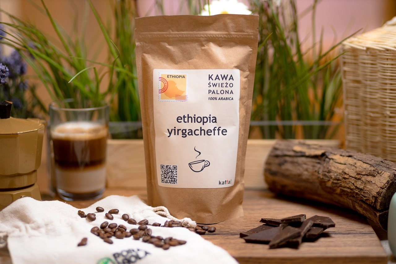 Kawa świeżo palona Ethiopia Yirgacheffe, mielona